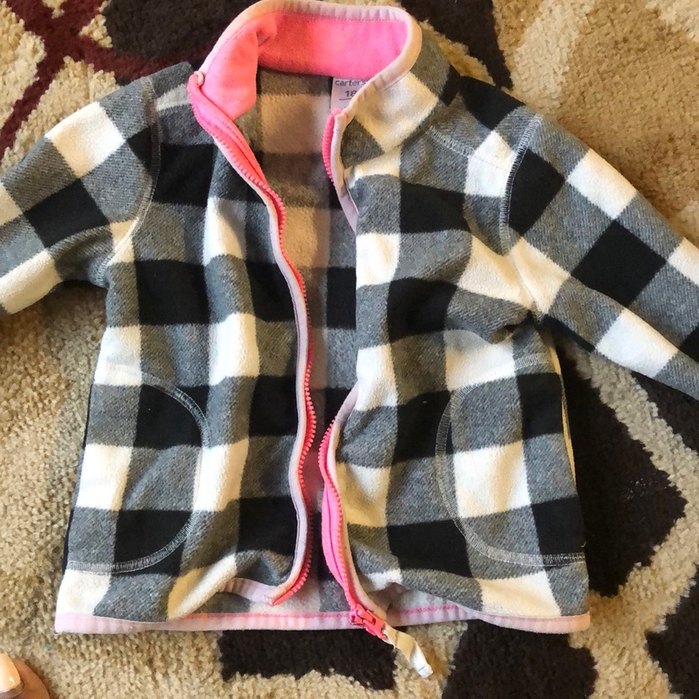 Carters pink and black  18 month girl jacket
